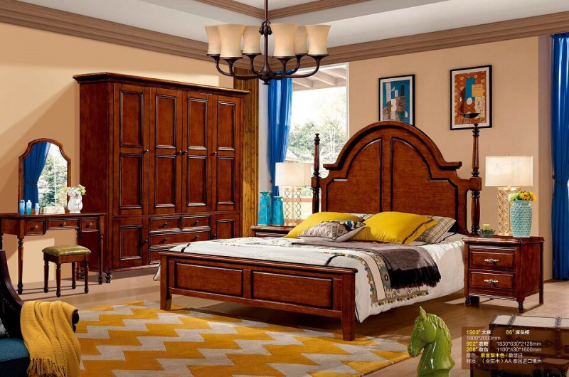 潤潼新美式家具1903#大床