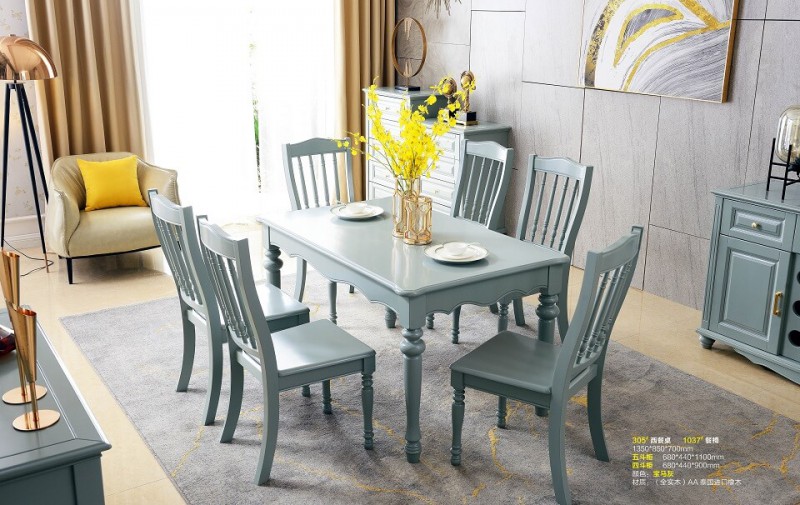 潤潼新美式家具305#西餐桌