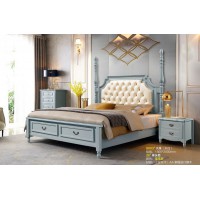 潤潼新美式家具9003#大床（米白）