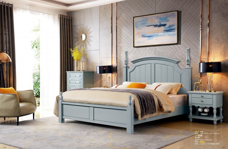 潤潼新美式家具9012#大床