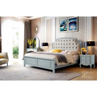 潤潼新美式家具9025#大床（郁金色）