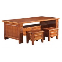 華民盛新中式海棠木長茶幾889