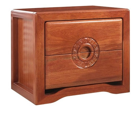 華民盛新中式海棠木床頭柜11
