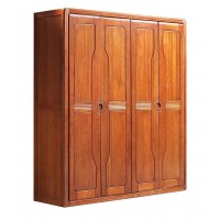 華民盛新中式海棠木四門衣柜8119