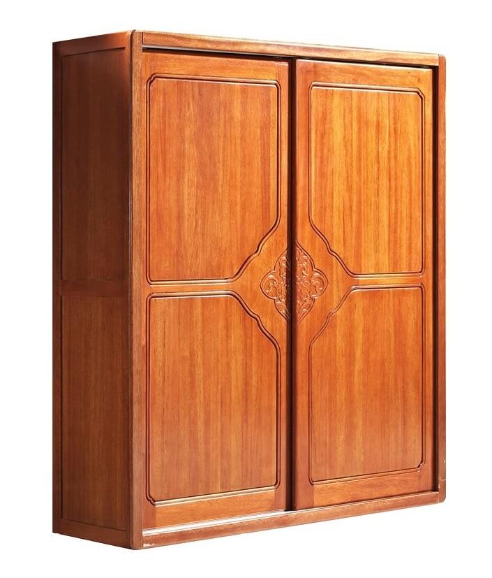 華民盛新中式海棠木兩門推拉衣柜1513