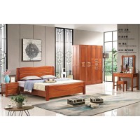 華民盛新中式海棠木大床2013