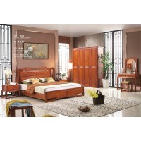 華民盛新中式海棠木大床1811