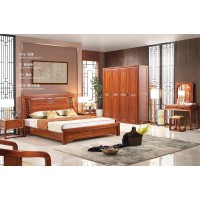 華民盛新中式海棠木大床1815