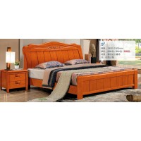 俊豐家具：橡木床9#（海棠色）