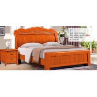 俊豐家具：橡木床3#（海棠色）