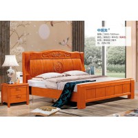 俊豐家具：橡木床中國(guó)龍#（海棠色）
