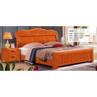 俊豐家具：橡木床A8#（海棠色）