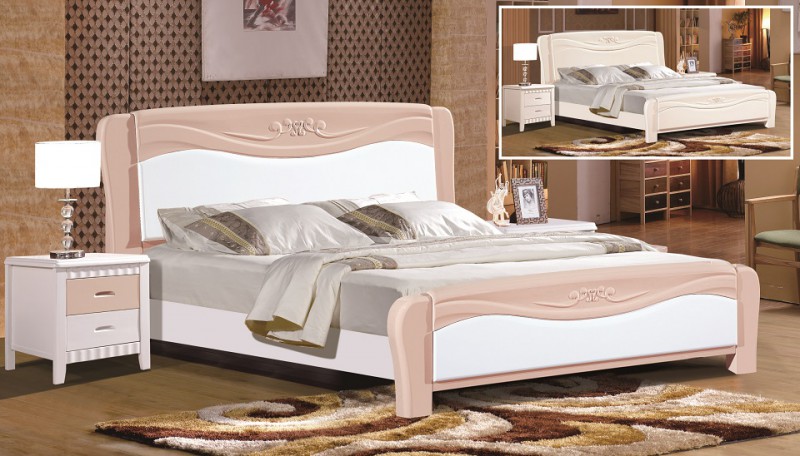 富利雅成人彩色實木床986#