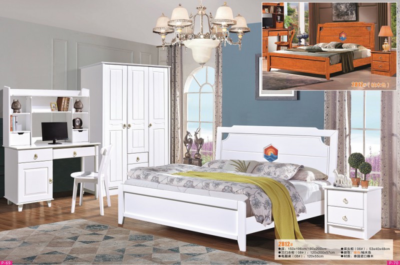 富利雅青少年彩色實(shí)木套房2812#（啞白、柚木色）1