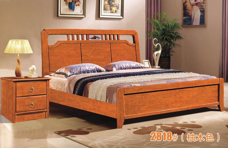 富利雅青少年彩色實木套房2818#（啞白、柚木色）2