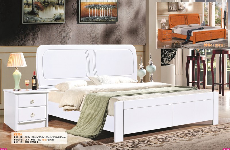 富利雅青少年彩色實木套房2915#（啞白、柚木色）1