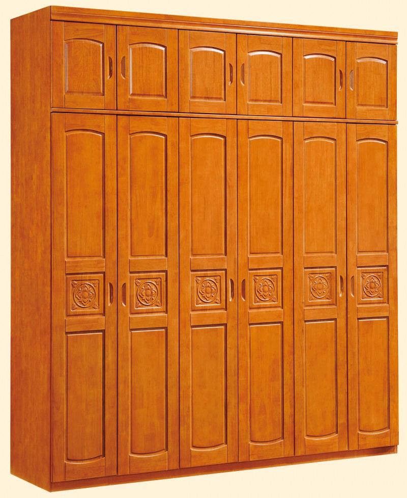 長樂家具六門加頂衣柜6066#