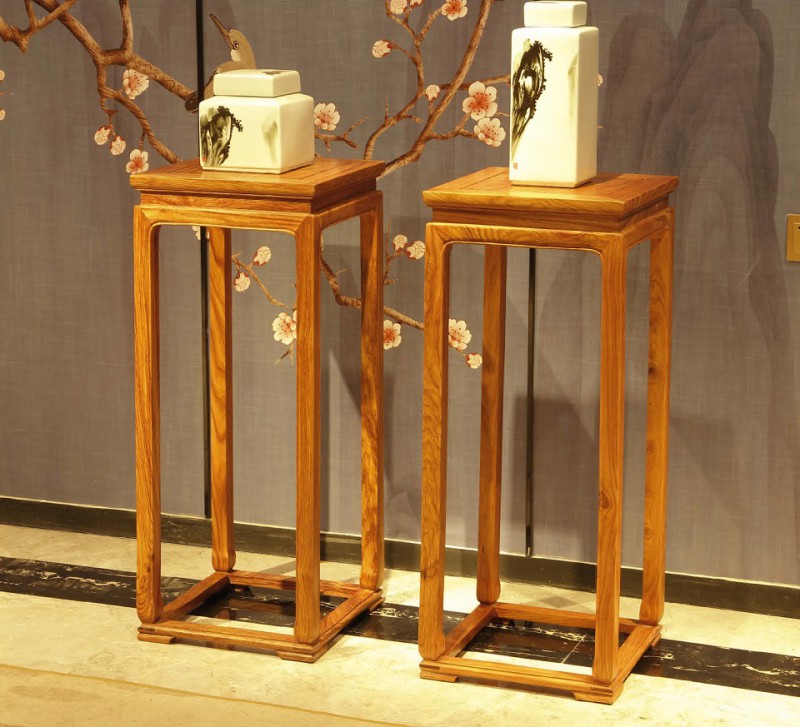 詩(shī)意東方新中式紅木：四方花架