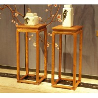 詩意東方新中式紅木：四方花架