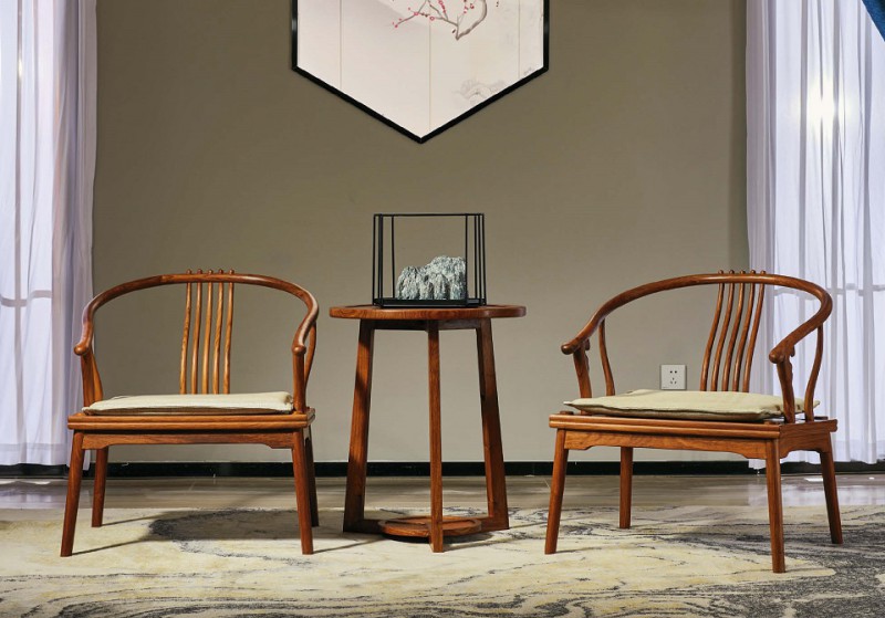 詩意東方新中式紅木：出人頭地休閑椅、休閑臺