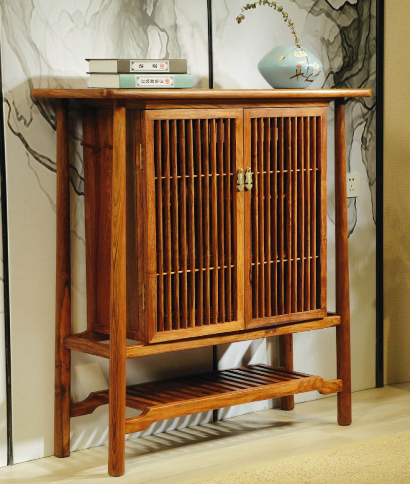 詩意東方新中式紅木：江南風鞋柜