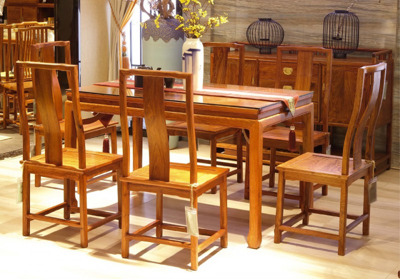 詩意東方新中式紅木：吉祥如意餐臺