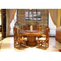 詩意東方新中式紅木：醉君歌圓餐臺