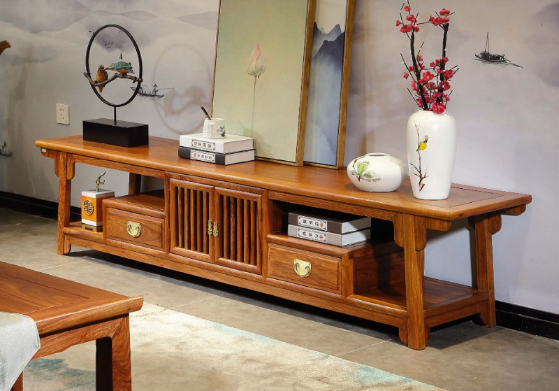 詩意東方新中式紅木：國壽地柜