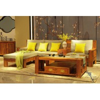 詩意東方新中式紅木：花開富貴轉角沙發