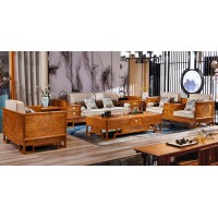 詩意東方新中式紅木：四世同堂沙發1+2+3