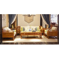 詩意東方新中式紅木：富貴江南沙發1+2+3