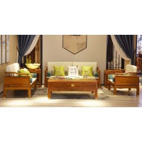 詩意東方新中式紅木：春風如意沙發1+2+3