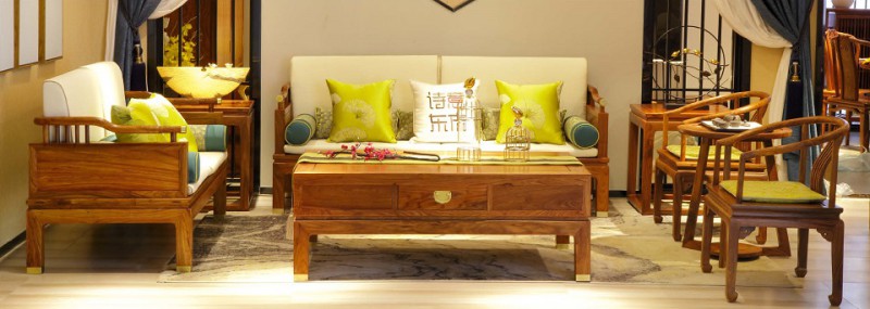 詩意東方新中式紅木：春風如意沙發1+2+3圖2