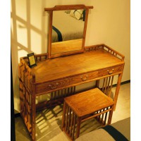 詩意東方新中式紅木：東方妝臺