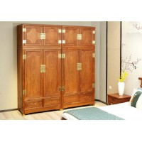 詩意東方新中式紅木：金玉滿堂組合衣柜