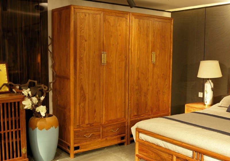 詩意東方新中式紅木：東方衣柜組合衣柜