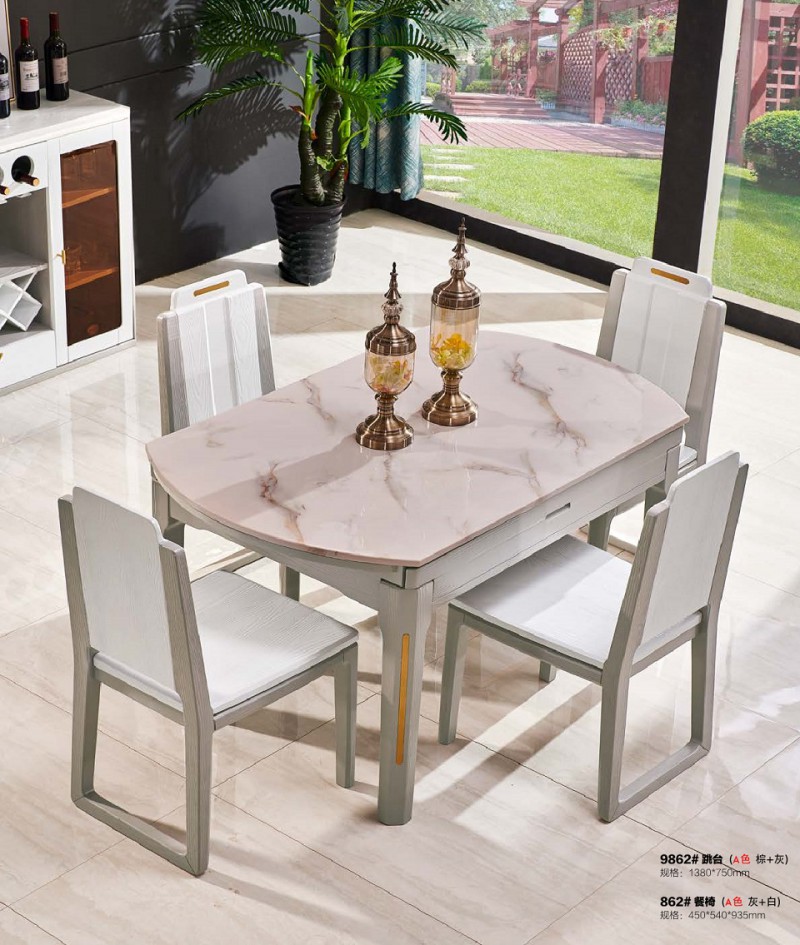 致青春現(xiàn)代輕奢實木系列9862#跳臺（A色 棕+灰）2