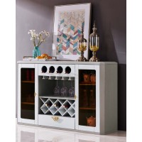 采木園致青春現(xiàn)代輕奢實木系列9892#餐邊柜（A色 灰+白）