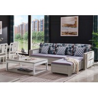 采木園致青春現(xiàn)代輕奢實木系列9852#高箱轉(zhuǎn)角沙發(fā)（A色 灰+白）