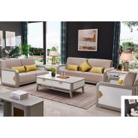 采木園致青春現(xiàn)代輕奢實木系列9851#沙發(fā)（A色 灰+白）1號布