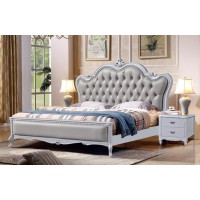 浩楠宜家簡(jiǎn)美系列家具：床989#（軟包）寶馬灰