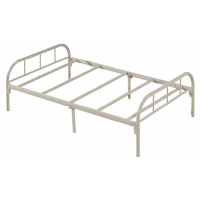 萬昌家具：38圓管大彎插銷單層鐵床W-24#