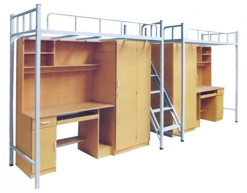 學生公寓床（鋼木結(jié)構(gòu)）W-23#