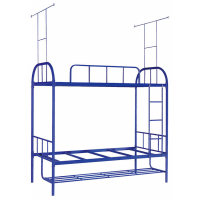 萬昌家具：38圓管大彎雙層鐵床W-16#