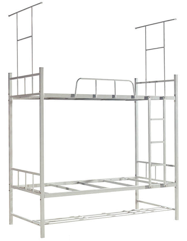 40方管鎖片雙層鐵床W-13#（帶蚊帳架）