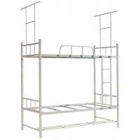 萬昌家具：40方管鎖片雙層鐵床W-13#（帶蚊帳架）