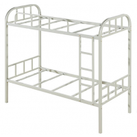 萬昌家具：40方管大彎雙層鐵床W-07#（加厚）