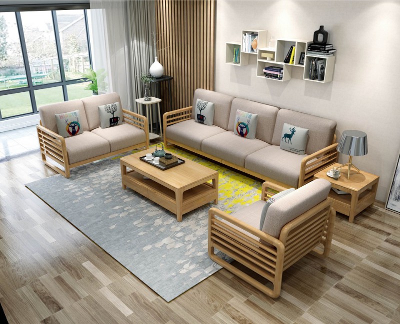 北歐實木沙發168#