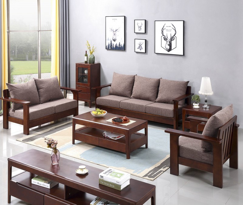 北歐實木沙發23#