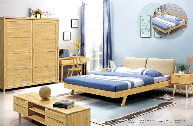 實木床801#（原木色）